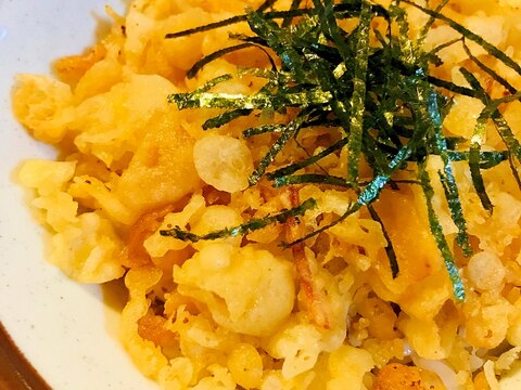 節約天丼●あまから揚げ玉/天かす丼